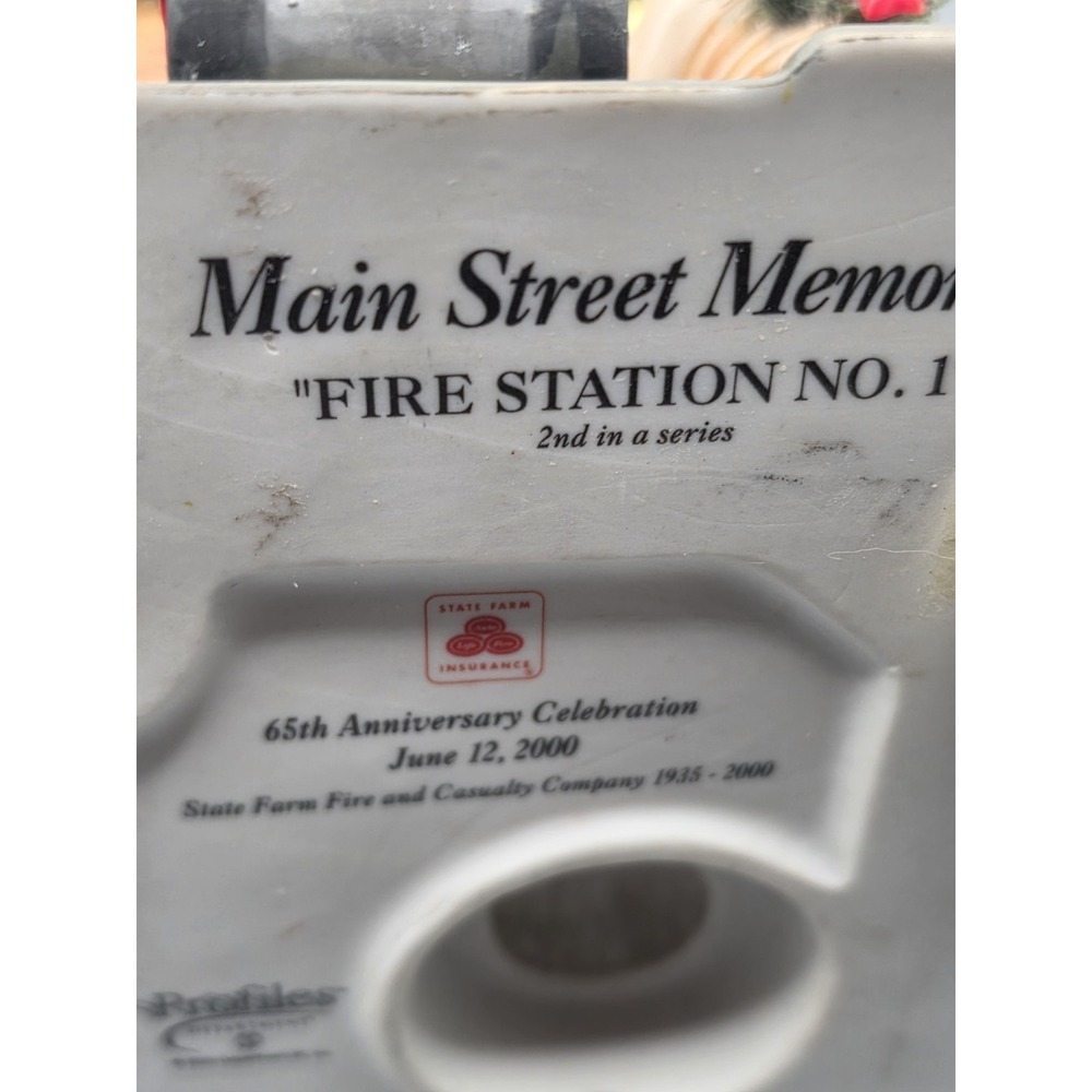 Dept 56 Profiles Fire Station No 1 State Farm 65th Anniversary 2000 #05709 - Picture 5 of 16